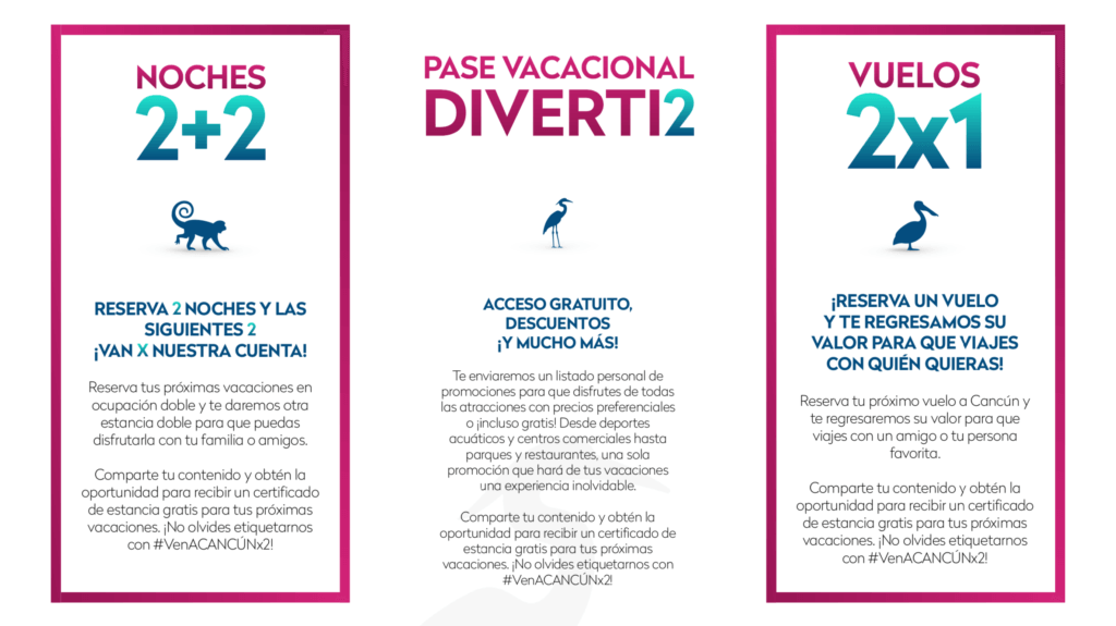 Promociones Cancún 2×1 Viajefest